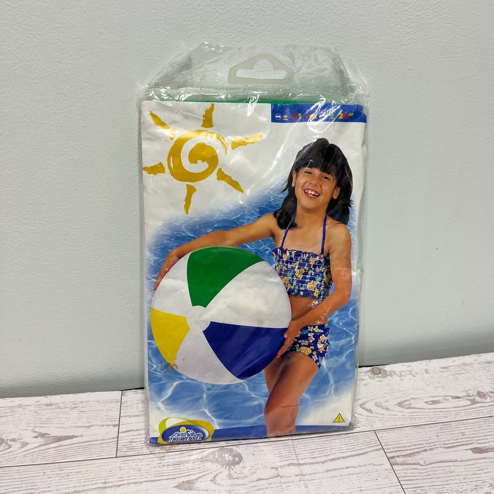 Intex The Wet Set Vintage 24 Inch Beach Ball Inflatable 59030 New 2001